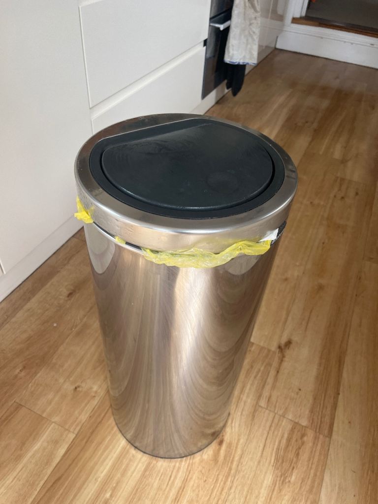 Stainless Steel Kitchen Brabantia Bin Swing Lid
