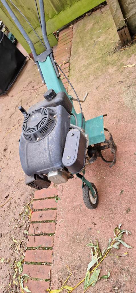 Small petrol rotavator