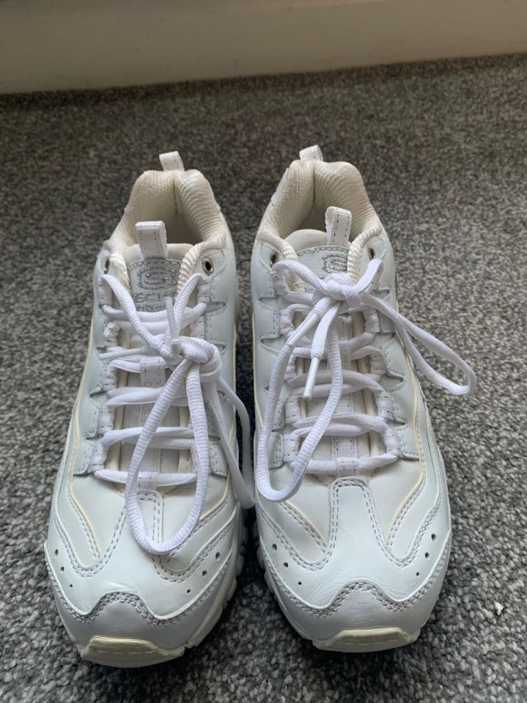 Women’s Skechers white trainers uk size 5