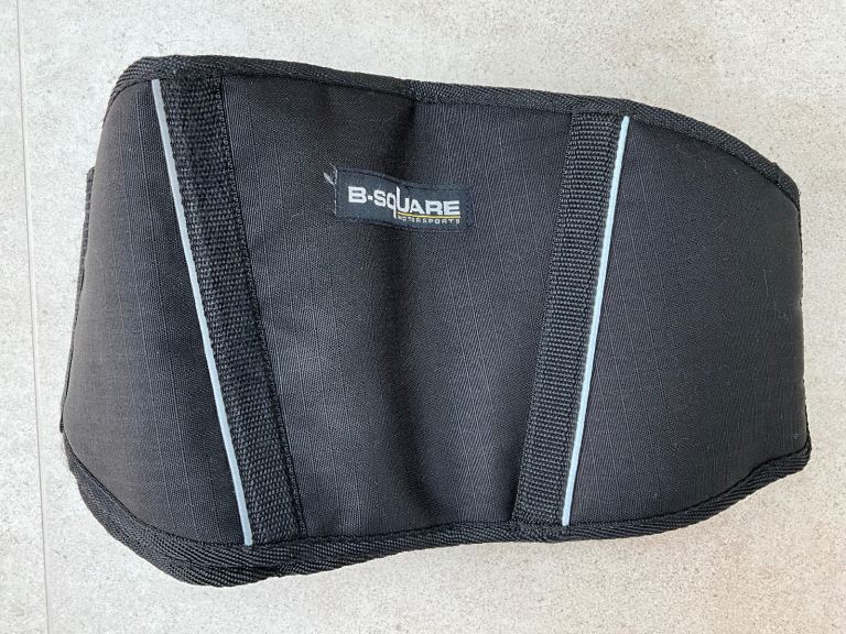 B-Square Motorsports Kidney Belt, Lower Back Support, Size L, Detachable Thermal Lining, Motorbike