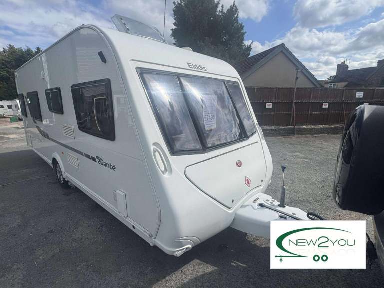 2012 Elddis Avante 574 4 Berth Fixed Singles Caravan - STOCK E131