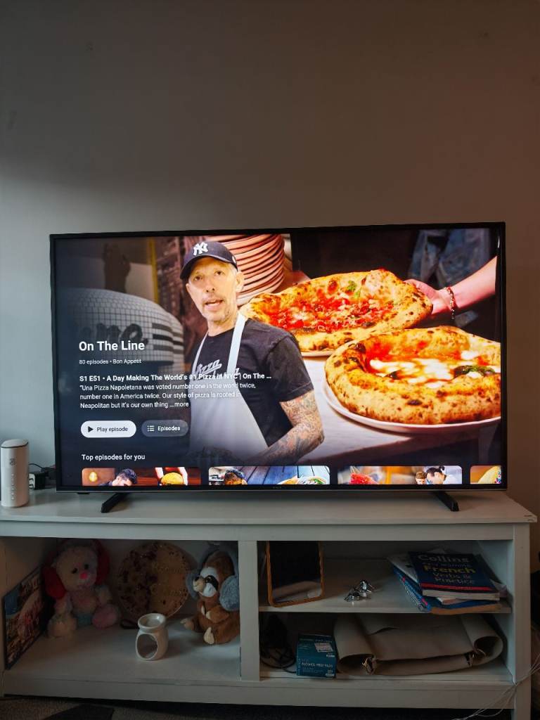 Hitachi 58 inch smart TV with TV unit 