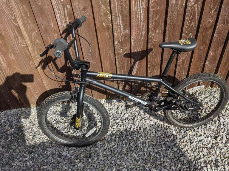 MONGOOSE BMX LOGO BIKE, 2012 , BLACK AND GOLD, GOOD CONDITION