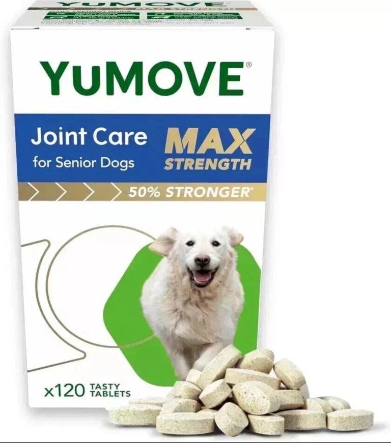 YuMOVE Joint Care MAX Strength for Senior Dogs - 120 Tasty Tablets (50% Stronger Formula)