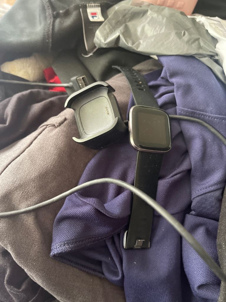 Fitbit Versa 2 Smartwatch with Charger – Good Condition