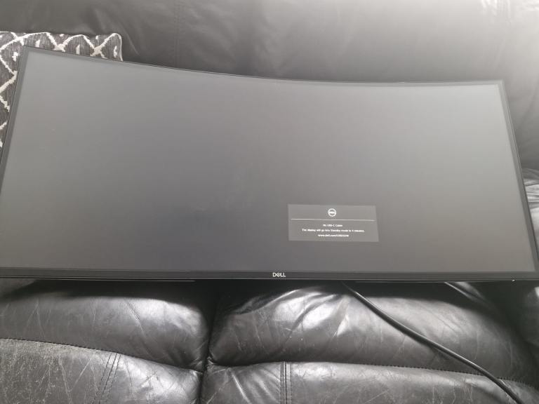 Dell ultrawide 38 inch HD monitor U3821DW with minor damage