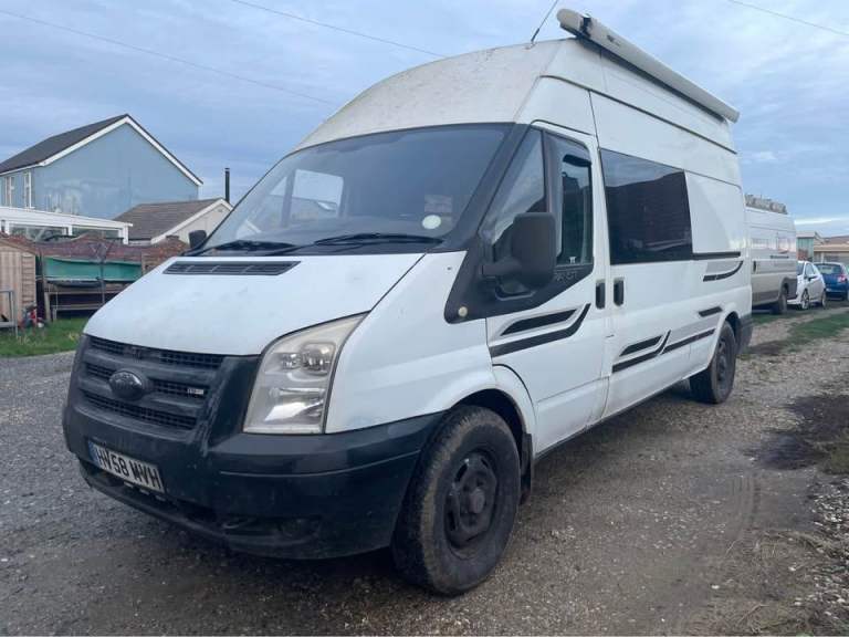 Ford Transit Camper Van 2008 Long MOT 2.4 Diesel