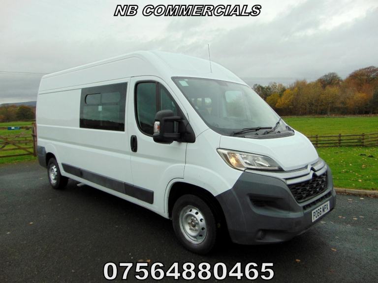2016 CITROEN RELAY LWB CREW VAN, L3 H2, 9 SEATS, EURO 6, F.S.H