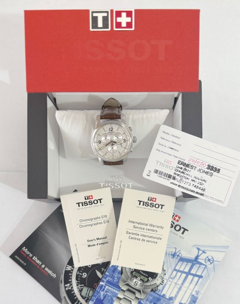 Tissot PRC200 chronograph watch 40mm, serviced movement, new strap; T461