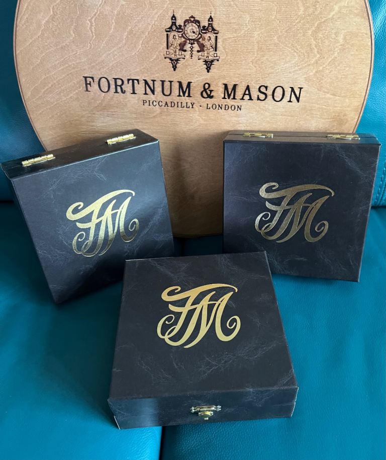 70 FORTNUM AND MASON RELISH BOXES + 25 free