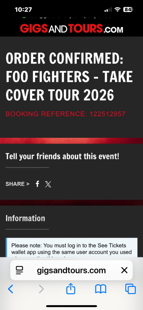 Foo fighters concert tickets
