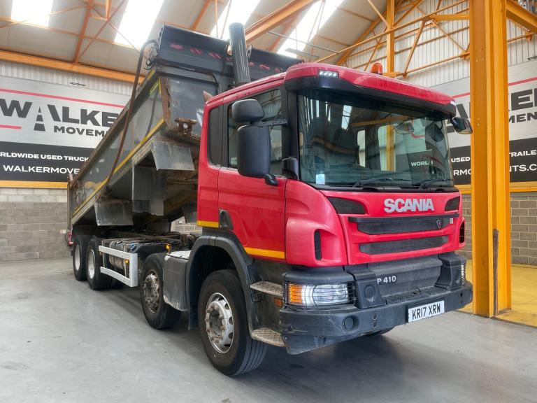SCANIA P410 8X4 *EURO 6* STEEL TIPPER - 2017 - KR17 XRW