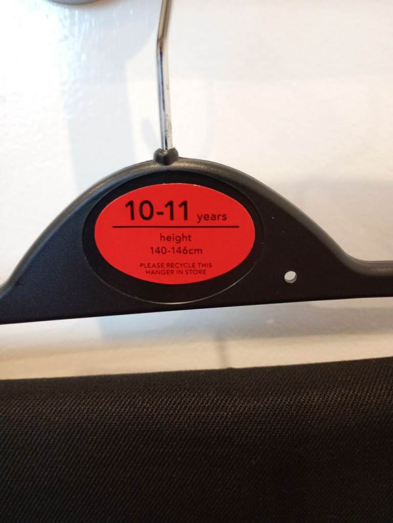 Free boys black school trousers 