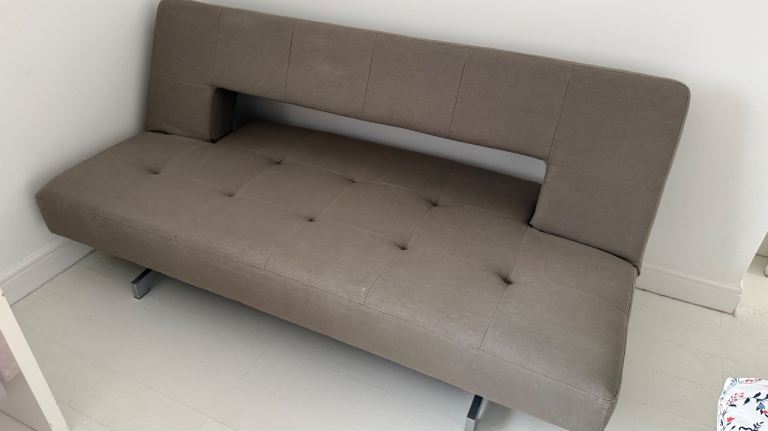 Dwell Modern Convertible Sofa Bed – Taupe – Excellent Condition