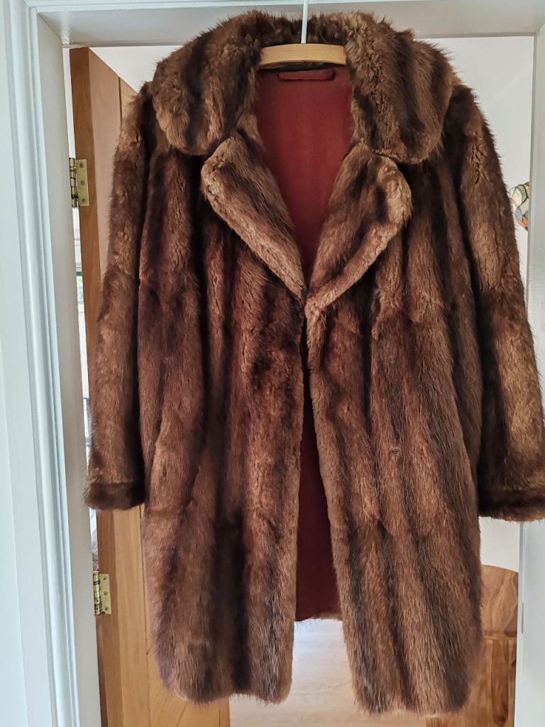 Vintage Musquash Fur Coat