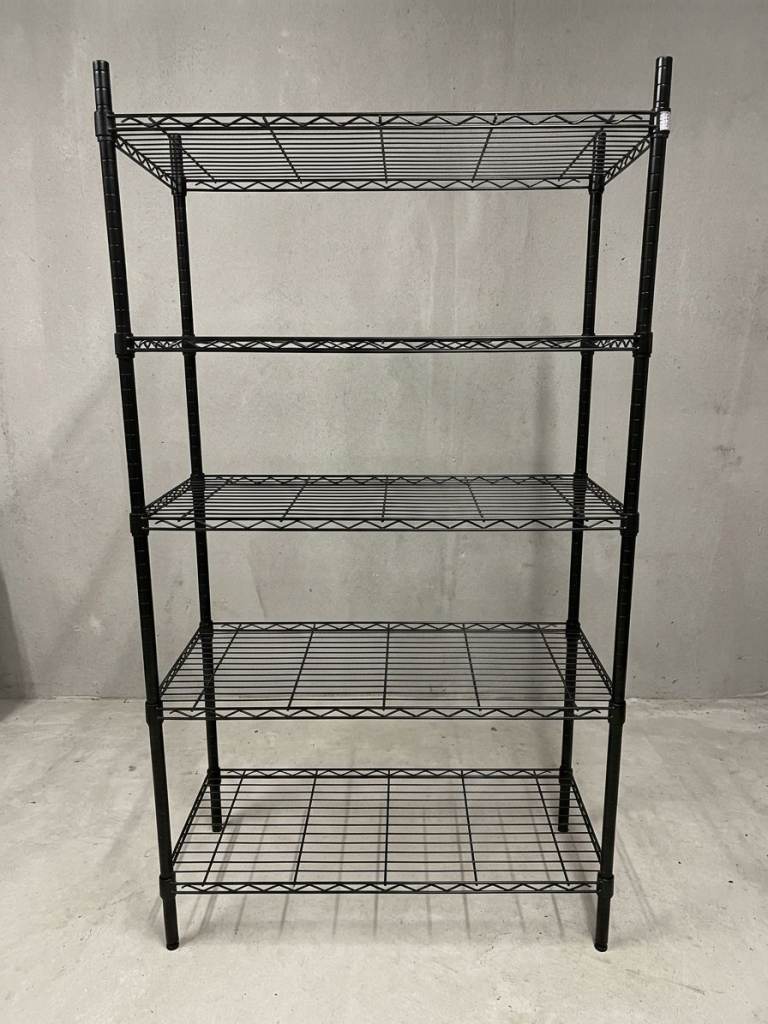 Black Metal Wire Shelving Unit - 5 Tier