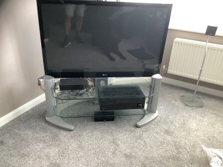 High quality glass TV stand