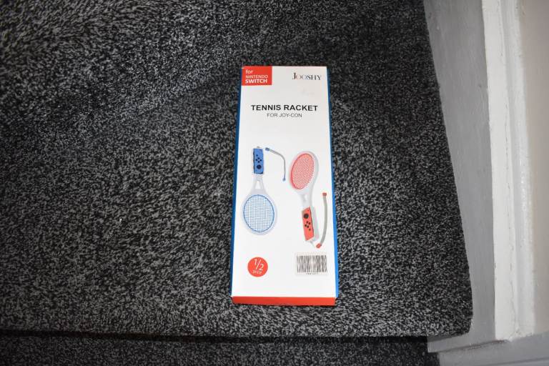 Nintendo switch tennis racket opened basically never used