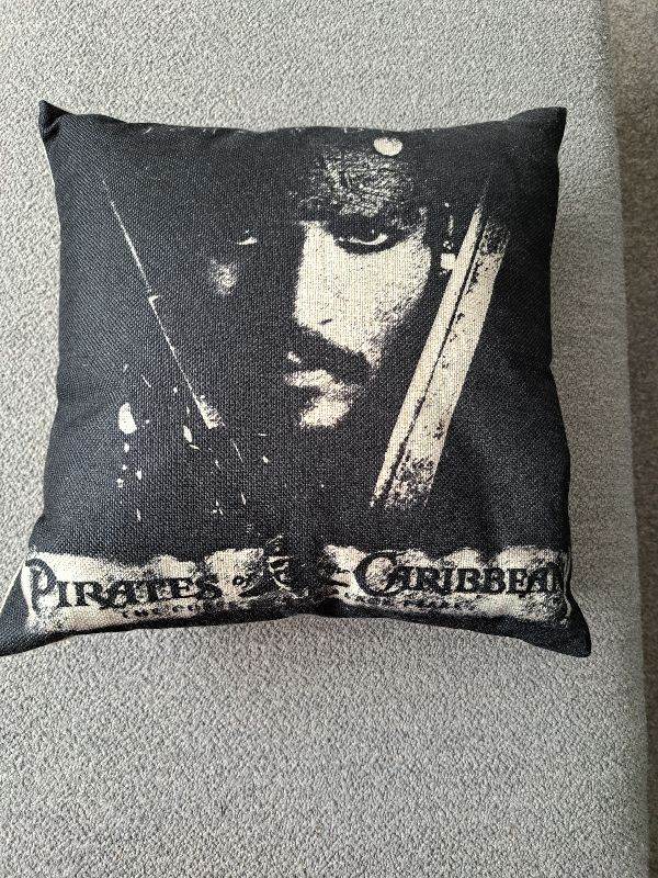 Pirates of the Caribbean Captaon Jack Sparrow Cishion With Inner 50cm x 50cm BNWOT