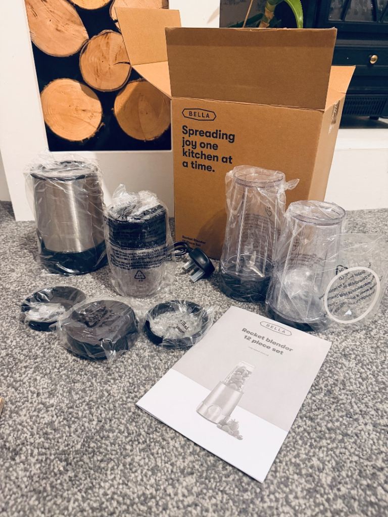 Bella Rocket Blender 12 Piece Set – Brand New, Unopened