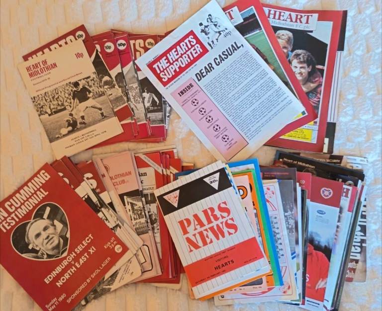 HEARTS FOOTBALL PROGRAMMES  COLLECTION