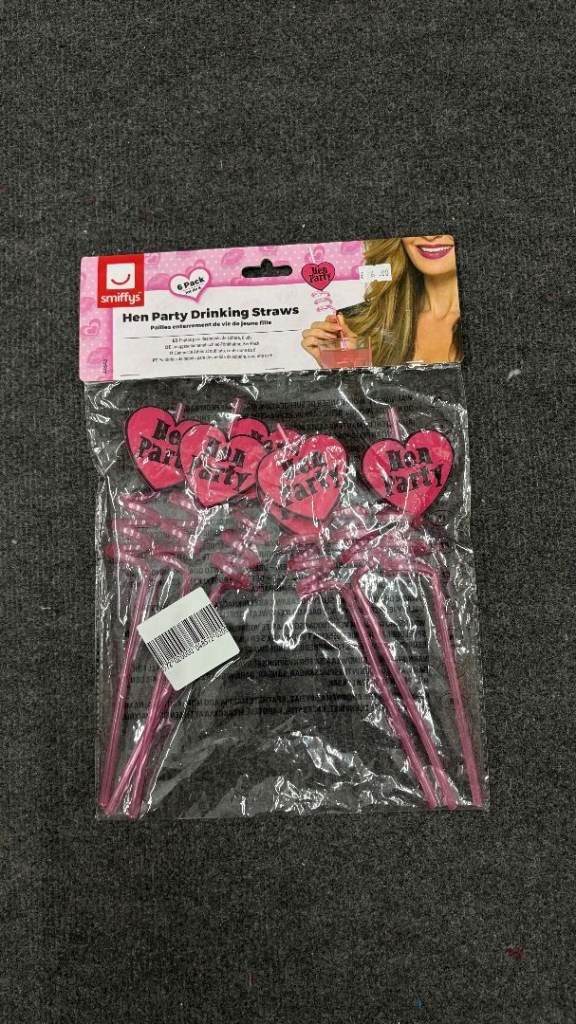 Hen party Drinking straws (6 pieces)