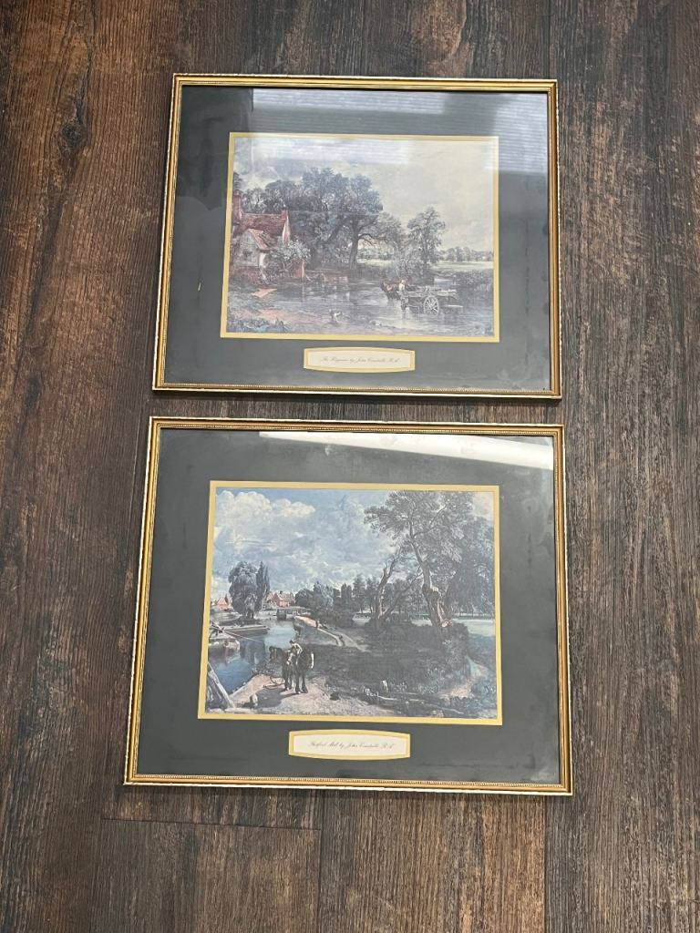 Two Vintage John Constable Framed Pictures Prints