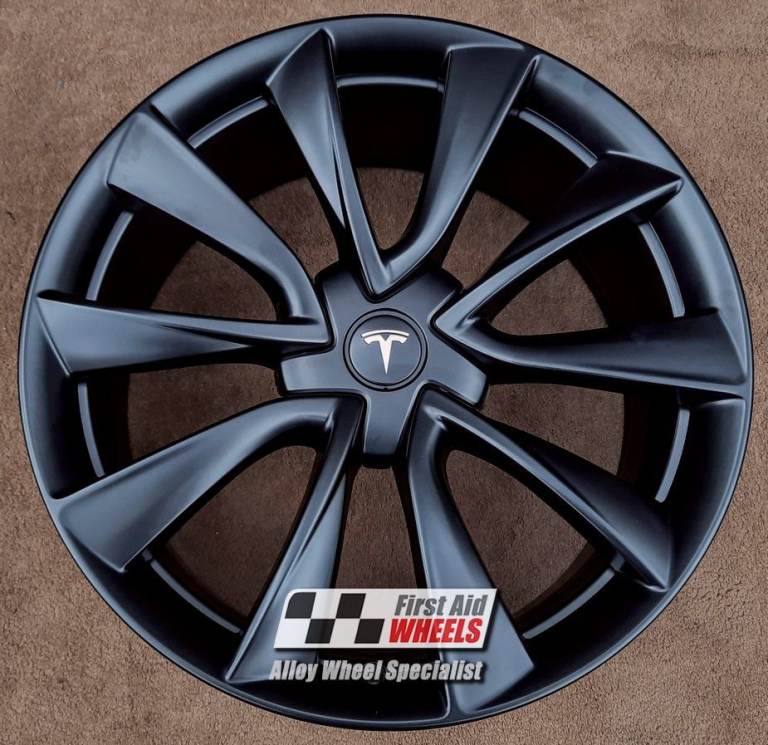  TESLA MODEL 3 PERFORMANCE AWD 1x 20'' GENUINE SPORT SATIN BLACK ALLOY WHEEL S576BS