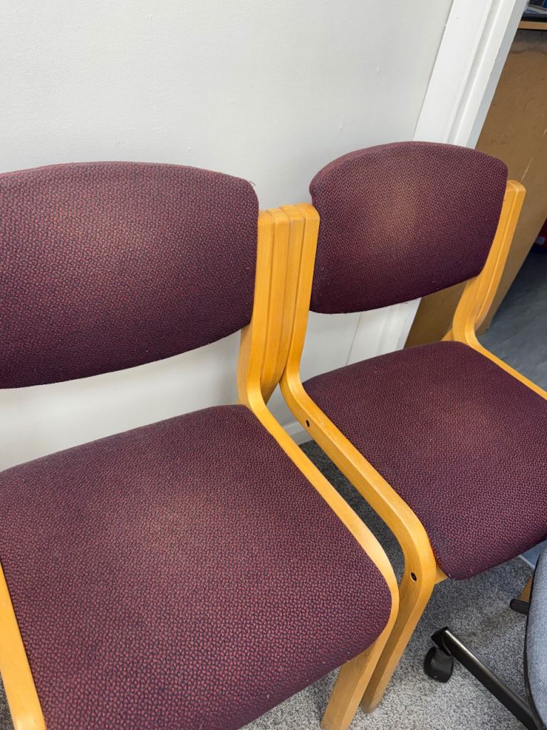8 Wooden chairs 