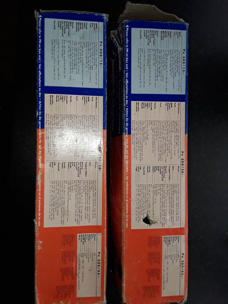 Front seat belts brand new old stock see list on box that they are suitable for