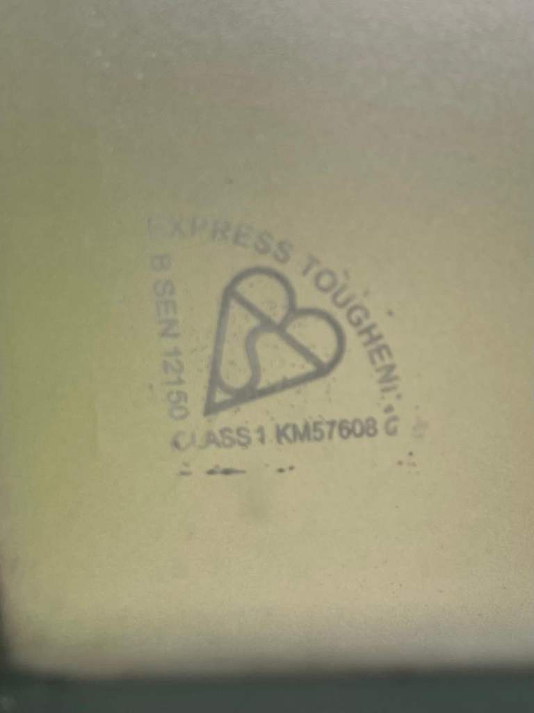 Double glazed front solid door white with locks, handle and hinges.