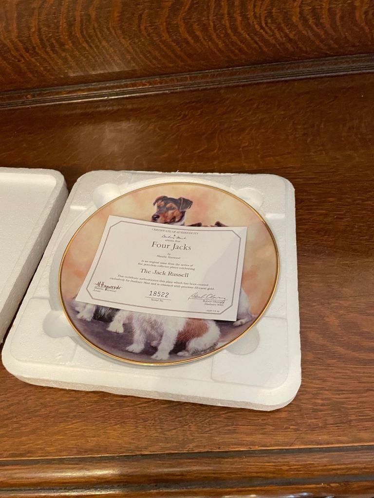 Four Jacks by Mandie Haywood commemorative plate