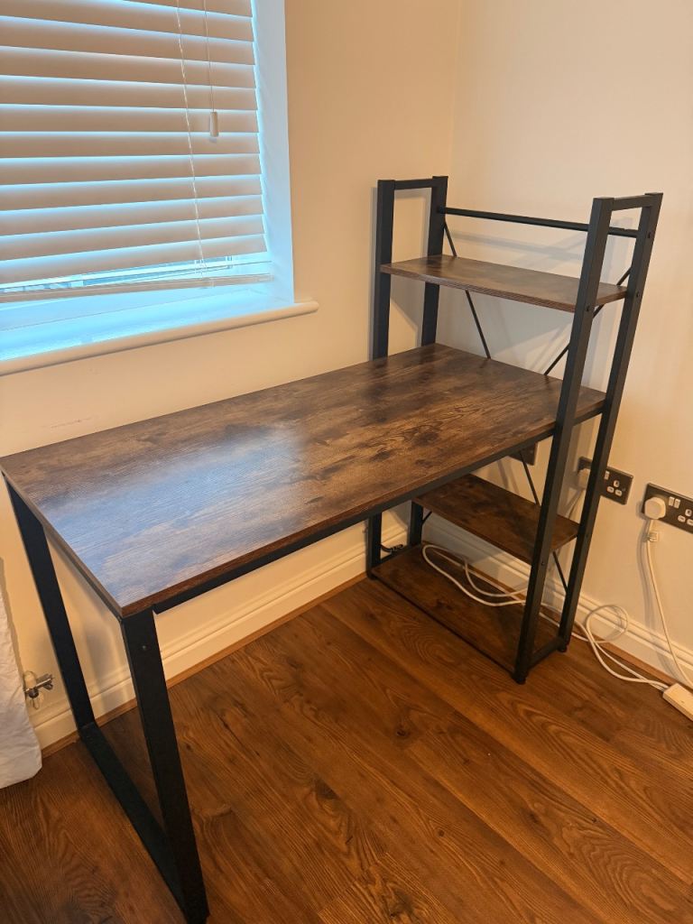 Desk with Shelving
