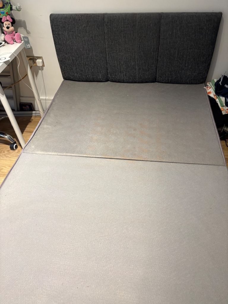 Small Double Divan Bed Base & Headboard - FREE