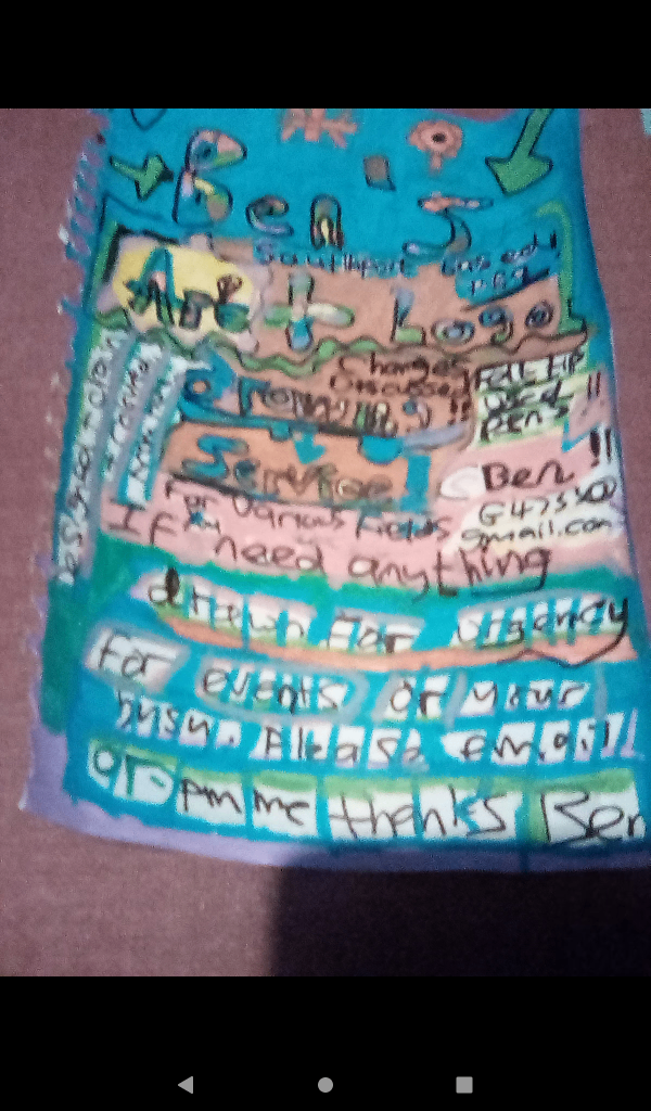 Anyone need help with ads or for business? In felt pens