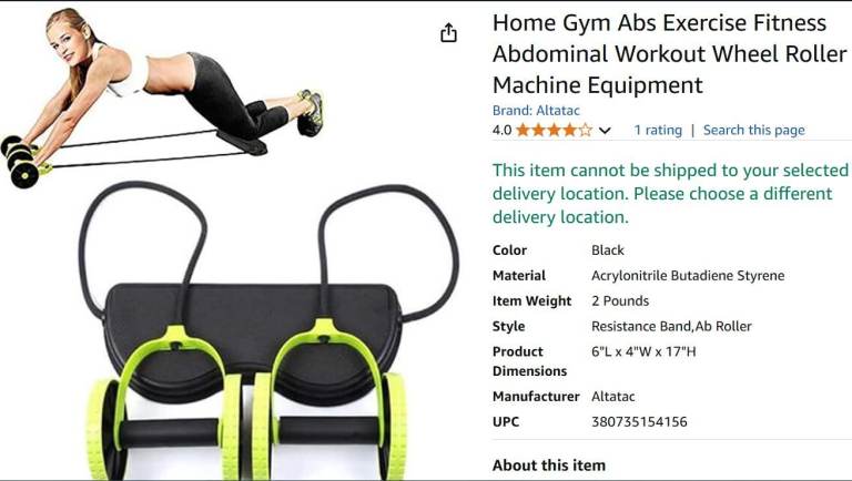 Abs roller multi use exercise resistance equipment.