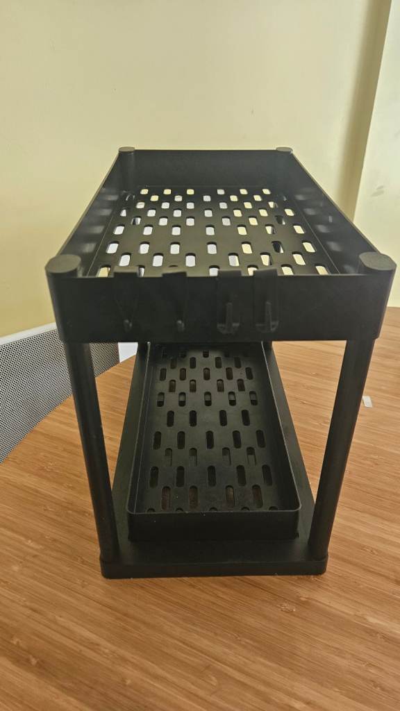 Black Storage Organizer / Desk Shelf