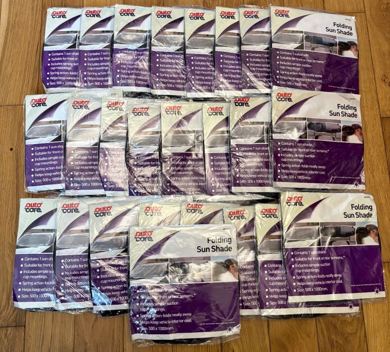 New Joblot of 25- folding car sunshades