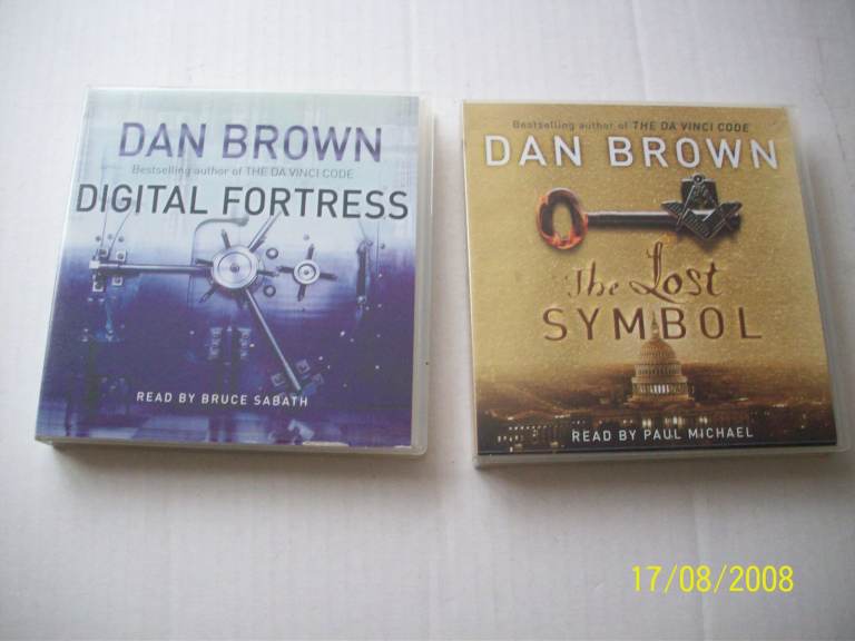 DAN BROWN-DIGITAL FORTRESS & THE LOST SYMBOL CD AUDIOBOOKS   