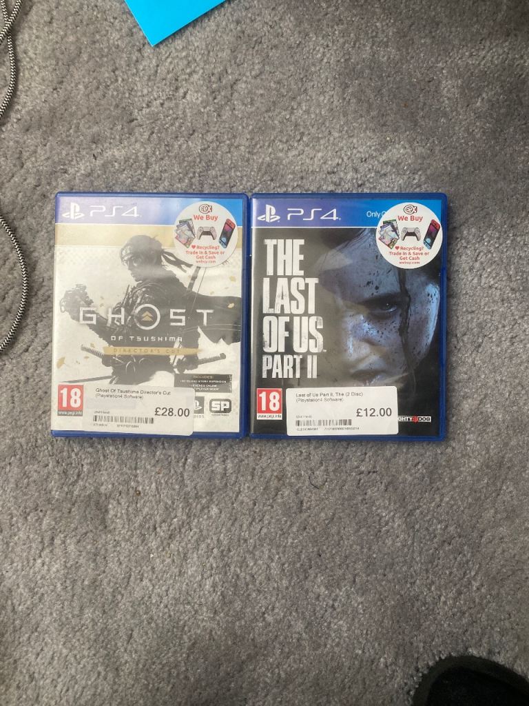 The Last Of Us Part 2 + Ghost Of Tsushima Director’s Cut | PS4/PS5 | Mint | £20 Both | Collection 