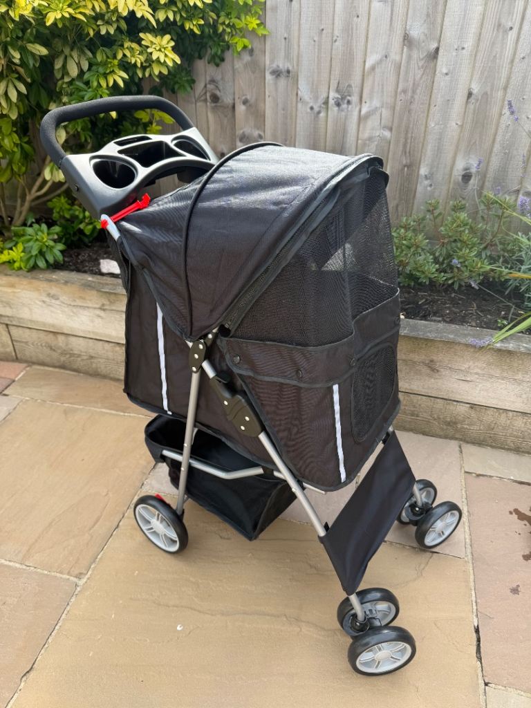 Dog Pet Pram Stroller Buggy Crate Holder Outdoors