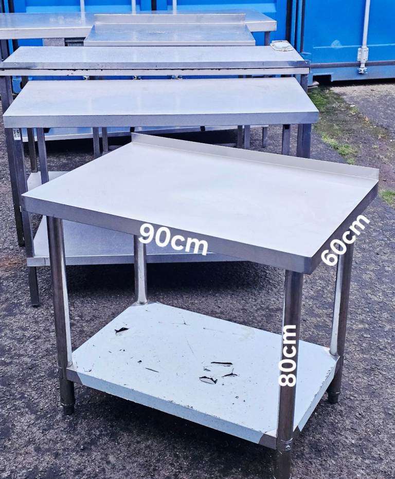 Medium Size Stainless steel Worktop Table. 