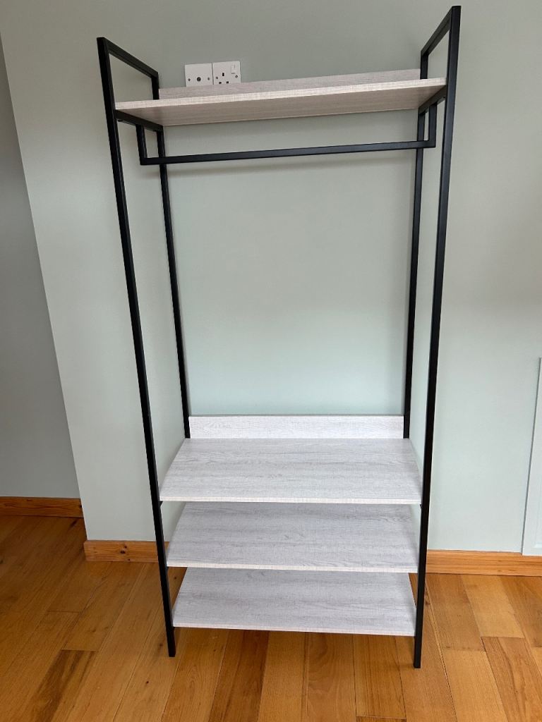 Open wardrobe with 4 shelves - new