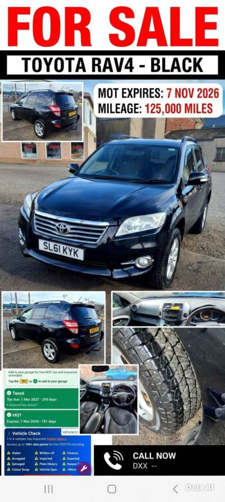 Toyota, RAV 4, Estate, 2011, Manual, 2231 (cc), 5 doors