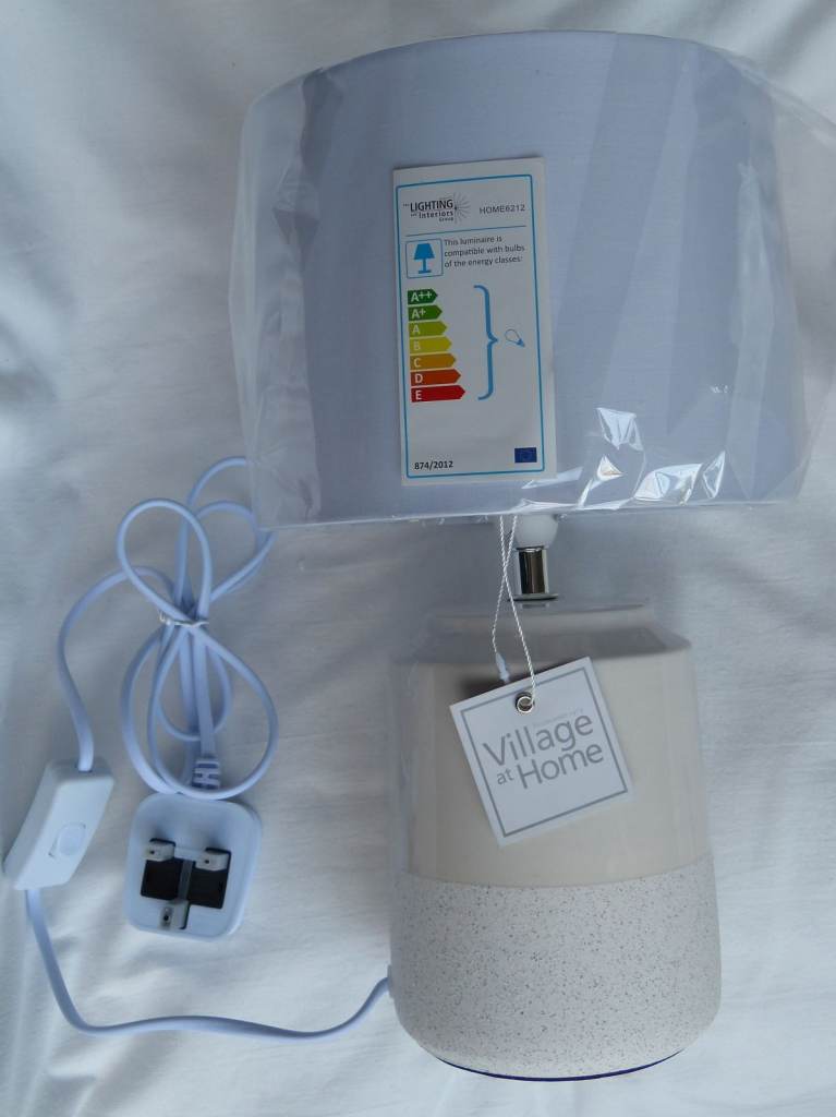 BRAND NEW Village at Home 'Pop' Table Lamp White with White Shade