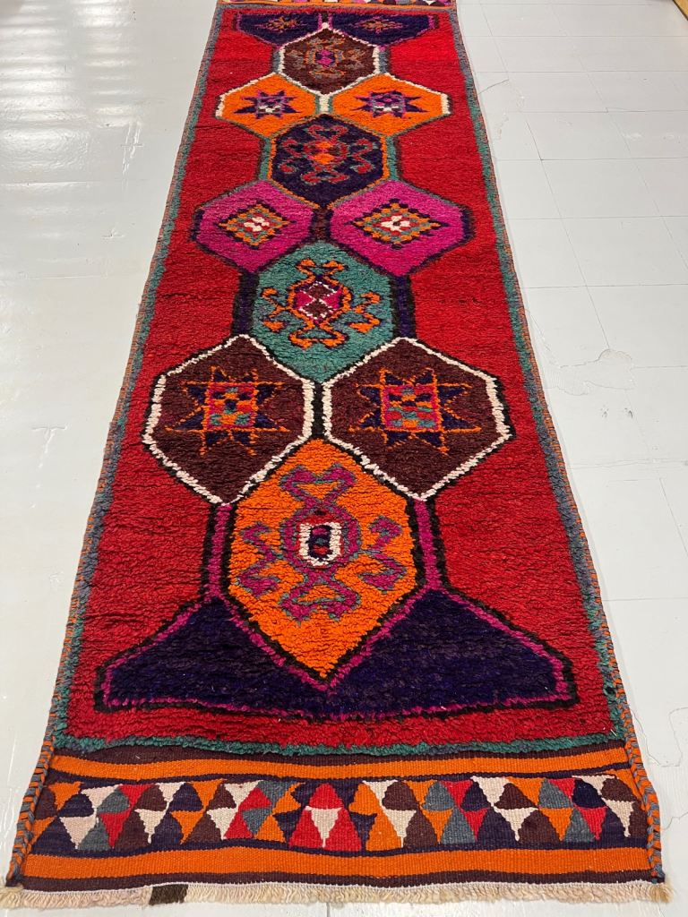 Turkish herki rug runner 