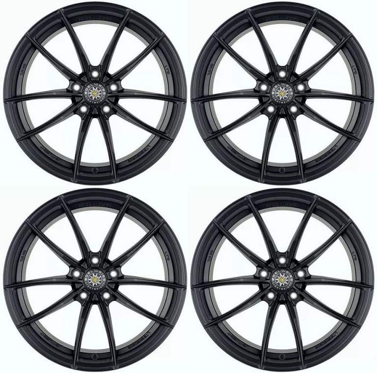 TESLA MODEL 3 Y PERFORMANCE 4x 20'' EDELWEISS LT5 SATIN BLACK 9J NEW ALLOY WHEELS