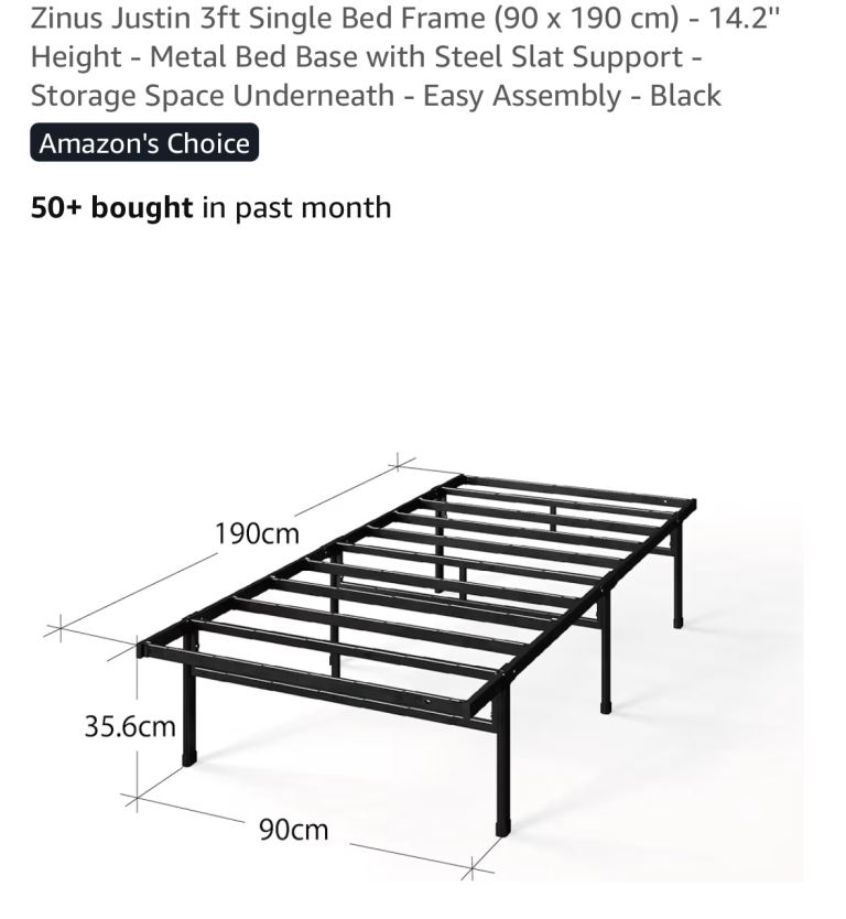 Single bed, Zinus