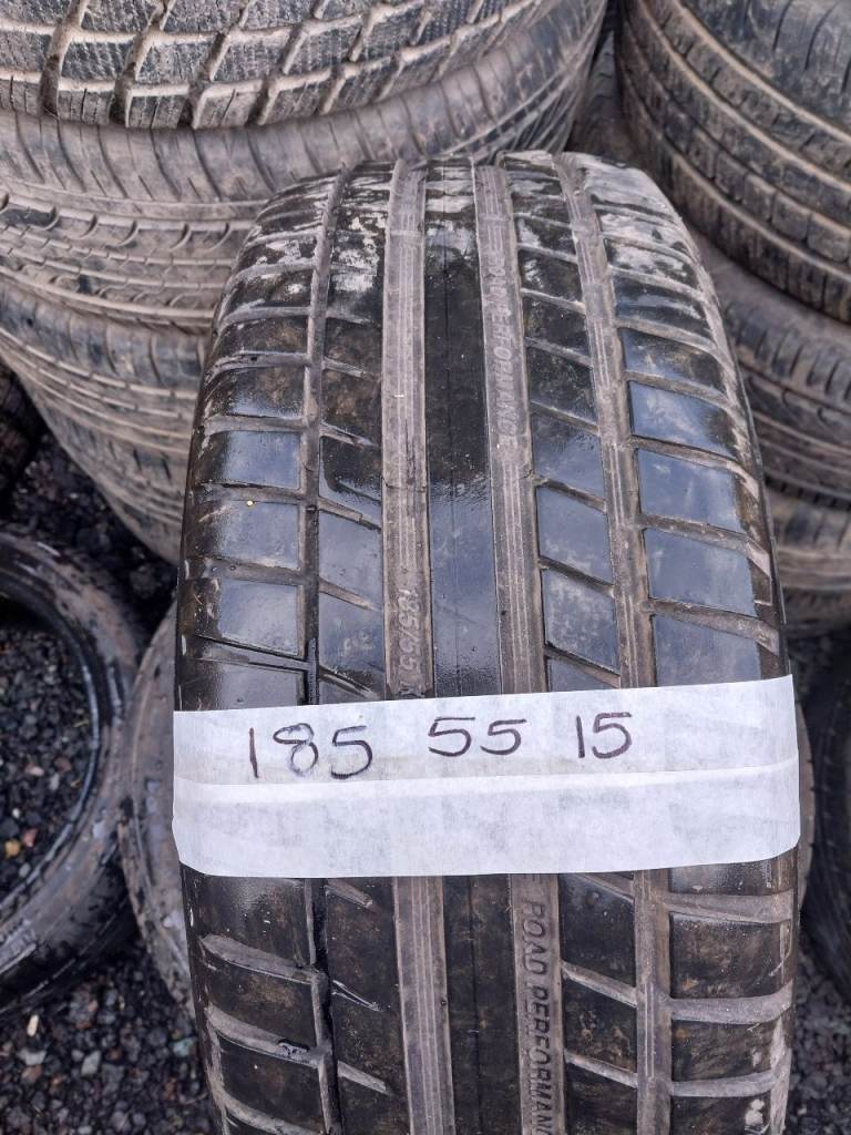 185 55 15 single part worn tyres 
