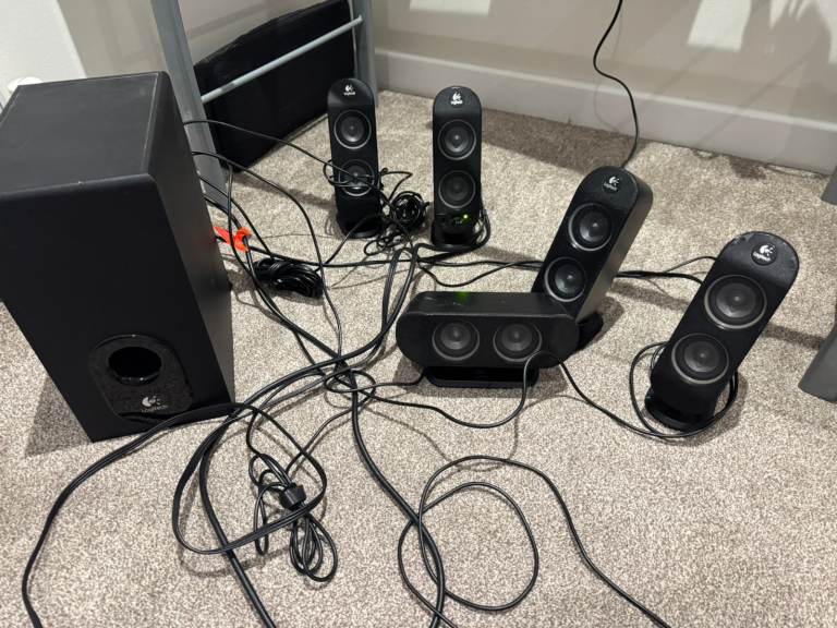 Logitech X-530 5.1 Surround Sound Speakers – £15 – Collection Only (Westcliff-On-Sea)